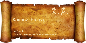 Kamasz Petra névjegykártya